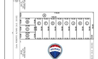 Lote en zona del Polo Club (Lote E= 330m2)