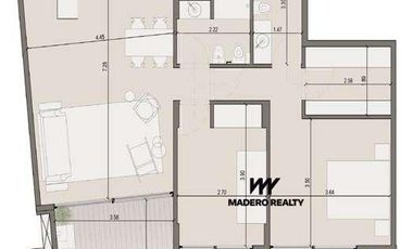 Venta de departamento 3 ambientes en Nordelta