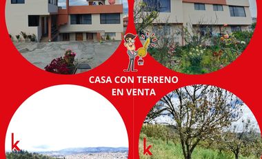 EN VENTA TERRENO CON CASA RENTERA DE DOS DEPARTAMENTOS Y SUITE. PINLLO AMBATO