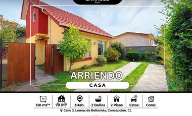 Casa en arriendo en Concepción, Condominio 3 dormitorios