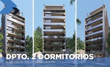 VENTA DPTO 2 DORMS | 9 DE JULIO 715 | TORRE LUX715