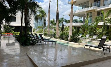 DEPARTAMENTO NUEVO EN RENTA EN PUERTO CANCUN 2 RECAMARAS VISTA MARINA