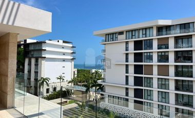 DEPARTAMENTO NUEVO EN RENTA EN PUERTO CANCUN 2 RECAMARAS VISTA MARINA