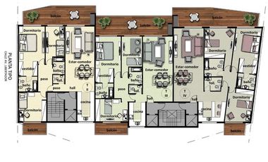 Punta chica, departamento 3 dormitorios a estrenar, venta, balcon terraza c/parrilla, 2 cocheras