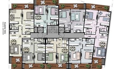 Punta chica, departamento 3 dormitorios a estrenar, venta, balcon terraza c/parrilla, 2 cocheras