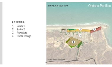 Se venden  lotes frente al mar. Manta
