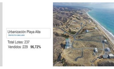 Se venden  lotes frente al mar. Manta