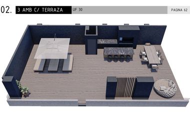 VENTA DEPARTAMENTO 3 AMB CON TERRAZA EN CANNING