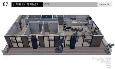 VENTA DEPARTAMENTO 4 AMB CON TERRAZA EN CANNING