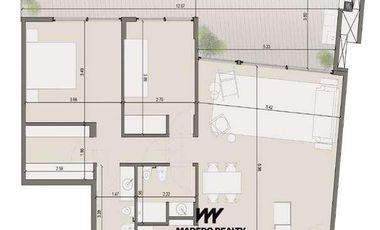 Venta de departamento 3 ambientes en Nordelta