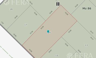 Venta de terreno de 259 m2 con dos locales en Wilde