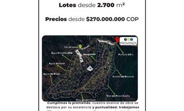 Encantadores Lotes en parcelación Sopetrán Antioquia vendo