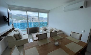 Se arrienda apartamento amoblado en Playa Salguero, Santa Marta