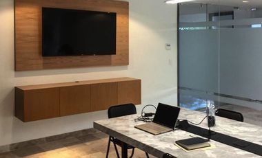 Oficina en renta de 27 m² equipada en edificio corporativo al norte de Mérida