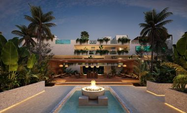 EN VENTA DEPARTAMENTO EN TULUM CON 2 HABITACIONES GIMNASIO Y ALBERCA