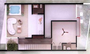 Townhouse en preventa frente a parque en Montes de Amé, Mérida