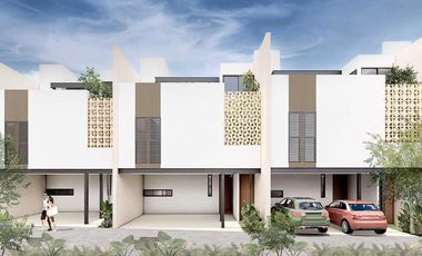 Townhouse en preventa frente a parque en Montes de Amé, Mérida
