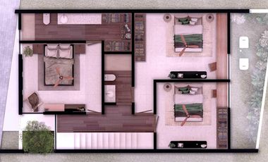 Townhouse en preventa frente a parque en Montes de Amé, Mérida