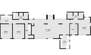 ALQUILER PERMANENTE CASA 4 DORMITORIOS EN CAMPOS DE ROCA