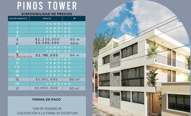 Departamento en  PINOS TOWER