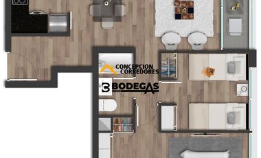 DEPARTAMENTO NUEVO 2D-2B ÑUÑOA SECTOR METRO ÑUÑOA