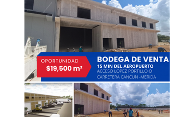 Venta Bodega $23.7 MDP, Terreno1212, Cancun Aeropuerto