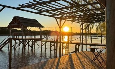 Venta 5 cabañas 7000m2 Río San Antonio Delta Tigre