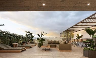 Departamento tipo estudio con alberca en roof top