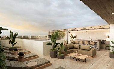 Departamento tipo estudio con alberca en roof top
