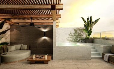 Departamento tipo estudio con alberca en roof top
