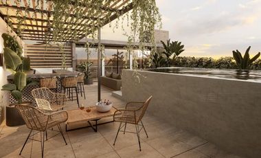 Departamento tipo estudio con alberca en roof top