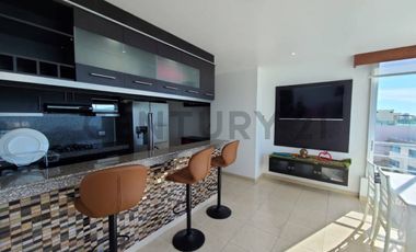 Venta Departamento Amoblado con Vista al Mar en Edificio Ana Capri, Salinas