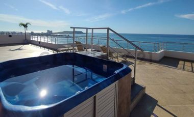 Venta Departamento Amoblado con Vista al Mar en Edificio Ana Capri, Salinas