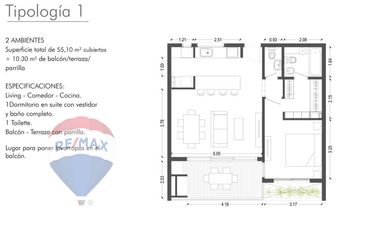 DEPARTAMENTO DOS AMBIENTES EN VENTA EN LA CALABRIA