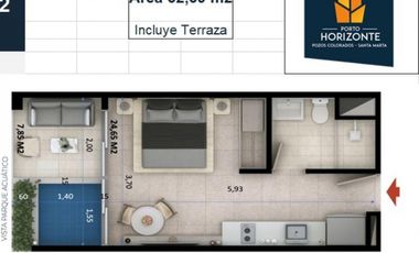 MODERNO APARTASUITE AMOBLADO CON VISTA AL MAR Y A PLAYA TORTUGA