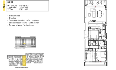 Departamento (2R FLEX) en Venta en Boga en Telchac Puerto