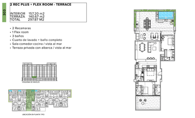 Departamento (2R FLEX) en Venta en Boga en Telchac Puerto
