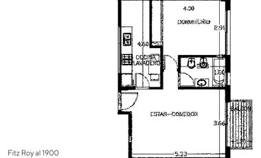 Venta Departamento 2 ambientes moderno con cochera en Palermo Hollywood