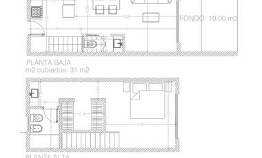 Departamento 2 ambientes en Champagnat Chico | Canning
