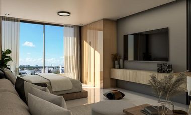 Departamento en venta Playa del Carmen estudio con alberca en roof top