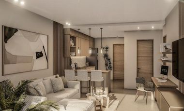 Departamento en venta Playa del Carmen estudio con alberca en roof top
