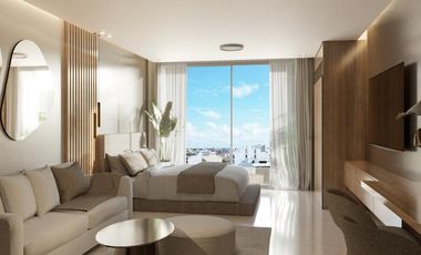 Departamento en venta Playa del Carmen estudio con alberca en roof top