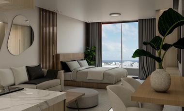 Departamento en venta Playa del Carmen estudio con alberca en roof top