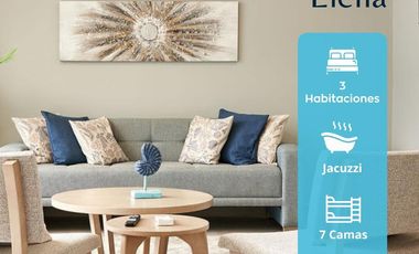 Venta Suites amobladas y equipadas. 38m2. Punta Blanca - Santa Elena. AB