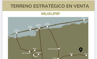 TERRENO EN VENTA EN MUXUPIP CON USO DE SUELO MIXTO MERIDA YUACATAN