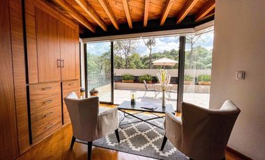 RENTA CASA EN AVANDARO VALLE DE BRAVO -  LA CASA DE LAS ESCULTURAS