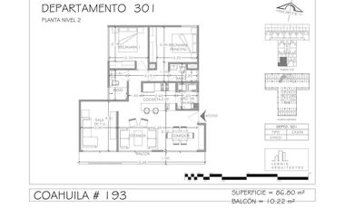 Venta departamento Coahuila, Roma Norte