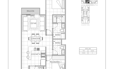 Departamento venta Coahuila, Roma Sur