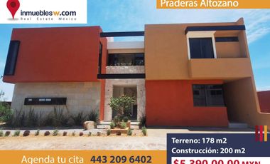 CASA EN PREVENTA EN PRADERAS ALTOZANO, MORELIA