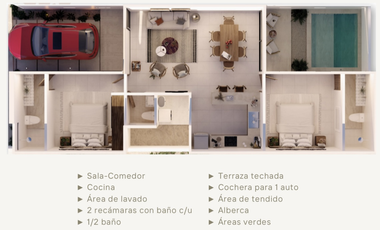 Casa en la playa de Chelem Yucatán